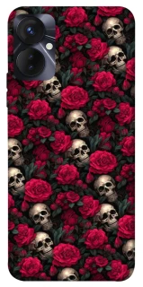 Чехол на TECNO Spark 9 Pro (KH7n) Черепа и розы фото 1 из 1