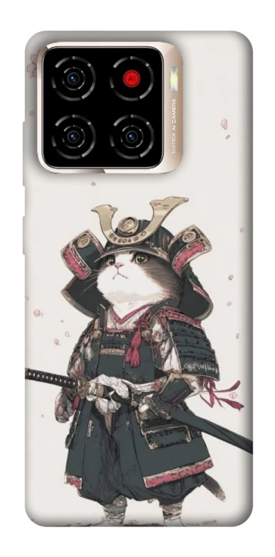 Чохол на ZTE Blade A56 Samurai Cat Warrior фото 1 з 1
