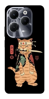 Чохол на Infinix Hot 40 Кіт-самурай фото 1 з 1