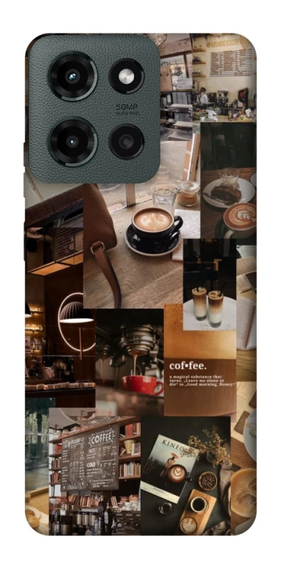 Чохол на Motorola Moto G Power (2025) Coffee collage ver.2 фото 1 з 1