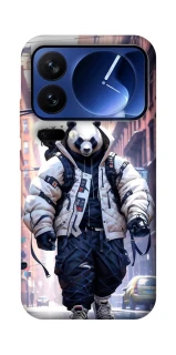 Чехол на Xiaomi Poco F7 Ultra Панда курьер фото 1 из 1