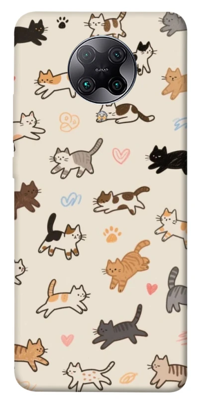 Чехол на Xiaomi Redmi K30 Pro / Poco F2 Pro Cat style ver.2 фото 1 из 1