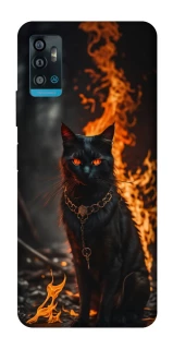 Чохол на ZTE Blade A71 Вогняний кіт фото 1 з 1
