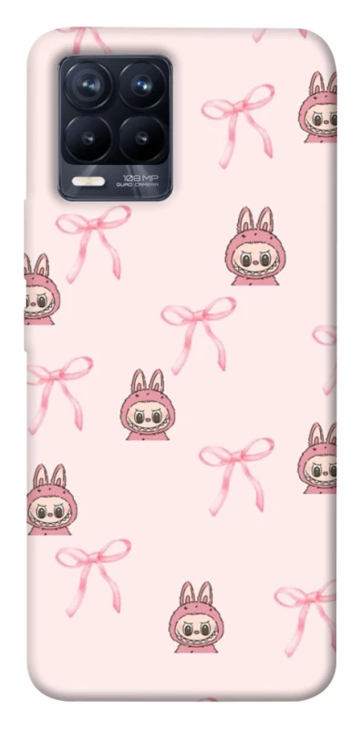 Чохол на Realme 8 Pink bows and Labubus фото 1 з 1
