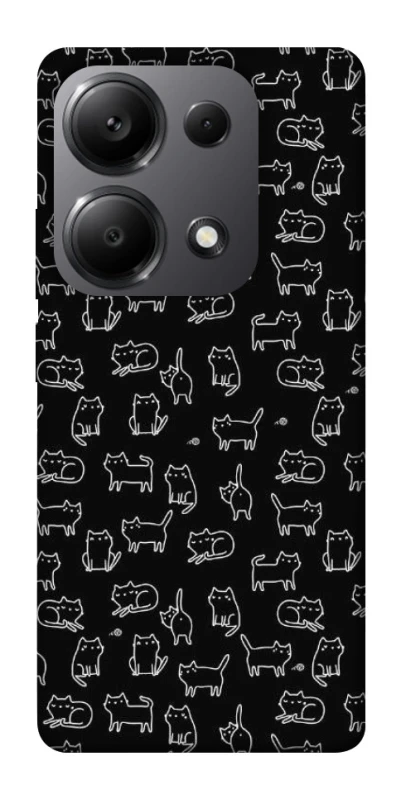 Чохол на Xiaomi Redmi Note 13 Pro 4G Black Cats фото 1 Чохол на Xiaomi Redmi Note 13 Pro 4G Black Cats фото 1 з 1