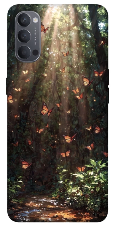 Чохол на Oppo Reno 4 butterfly фото 1 з 1