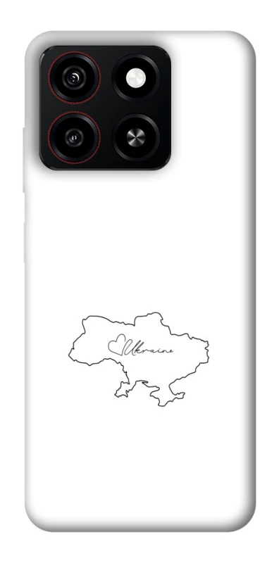 Чохол на ZTE Blade A35 4G Ukraine map фото 1 з 1