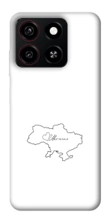 Чохол на ZTE Blade A35 4G Ukraine map фото 1 з 1