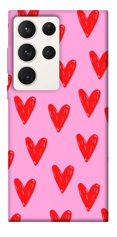 Чохол на Samsung Galaxy S23 Ultra Red hearts 2 фото 1 з 1