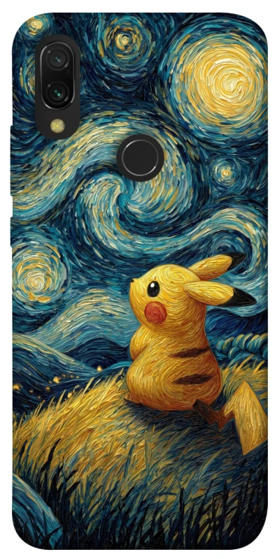 Чехол на Xiaomi Redmi 7 Pikachu and Van Gogh фото 1 из 1