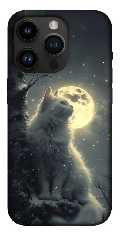 Чохол на Apple iPhone 14 Pro (6.1") Кіт під місяцем фото 1 з 1