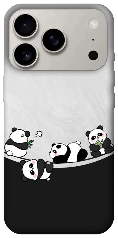 Чохол на Apple iPhone 18 Pro Four pandas фото 1 з 2