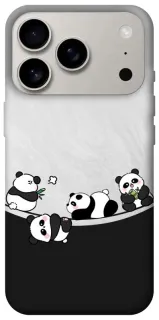 Чохол на Apple iPhone 18 Pro Four pandas фото 1 з 2