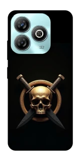 Чохол на ZTE Blade A75 4G Golden Skull фото 1 з 1
