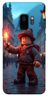 Чохол на Samsung Galaxy S9 Roblox Fire Logo Blue Flames фото 1 з 1