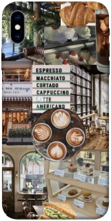 Чехол на Apple iPhone X (5.8") Coffee collage ver.5 фото 1 из 1