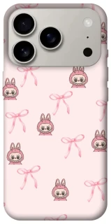 Чохол на Apple iPhone 17 Pro (6.3") Pink bows and Labubus фото 1 з 1