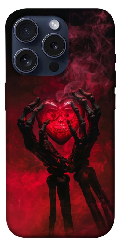 Чохол на Apple iPhone 15 Pro (6.1") Heart in the hands of a skeleton фото 1 з 1