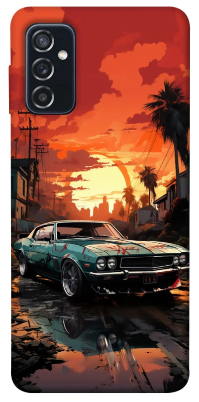 Чохол на Samsung Galaxy M52 Car at sunset фото 1 з 1
