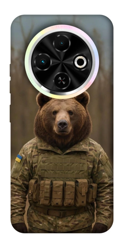Чохол на TECNO Spark 30C Ведмідь захисник фото 1 з 1