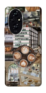 Чохол на Honor 200 Coffee collage ver.5 фото 1 з 1