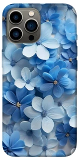 Чехол на Apple iPhone 12 Pro Max (6.7") Синие цветы фото 1 из 1