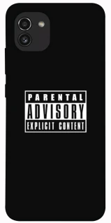 Чехол на Samsung Galaxy A03 Parental Advisory Label фото 1 из 1