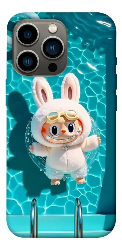 Чохол на Apple iPhone 13 Pro (6.1") Labubu in the pool ver.2 фото 1 з 1