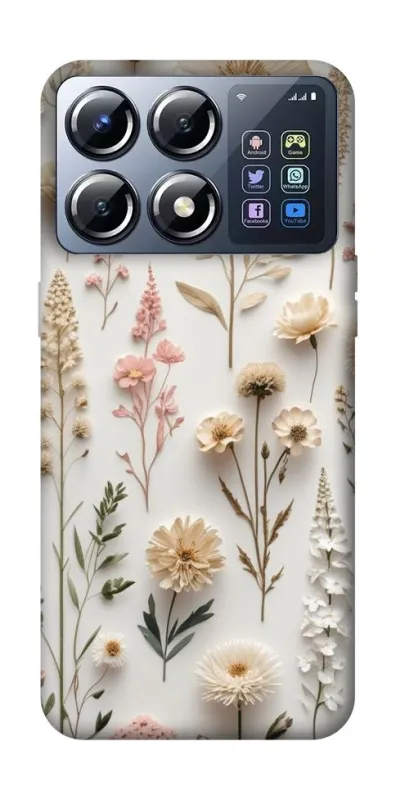 Чехол на Xiaomi POCO X8 Pro Floral design ver.1 фото 1 из 1