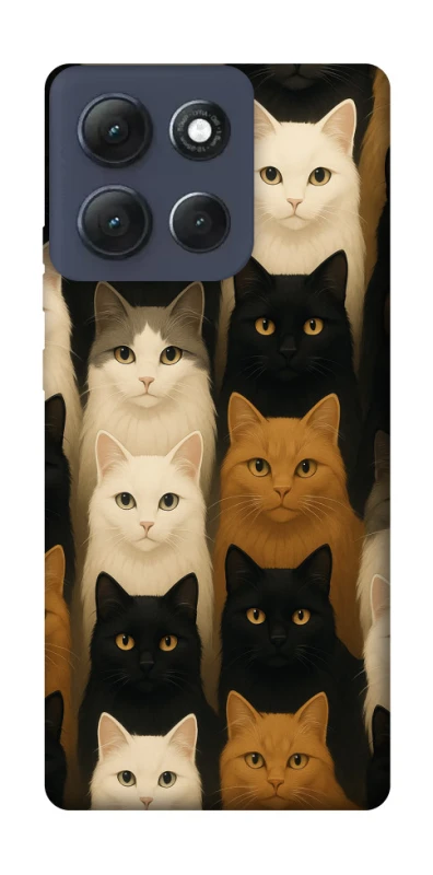 Чохол на Motorola Moto G86 Power Colorful Cat Collage фото 1 з 1