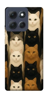 Чехол на Motorola Moto G86 Power Colorful Cat Collage фото 1 из 1