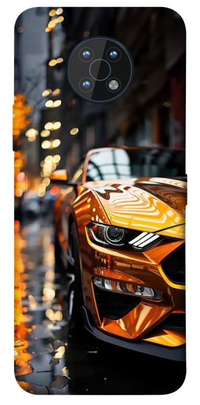 Чохол на Nokia G50 Golden sports car фото 1 з 1