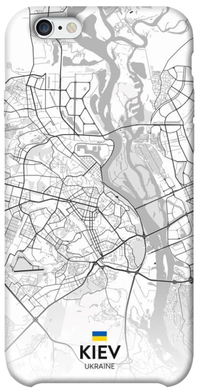 Чехол на Apple iPhone 6/6s (4.7") Kiev white map фото 1 из 1