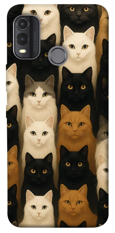Чохол на Nokia G11 Plus Colorful Cat Collage фото 1 з 1