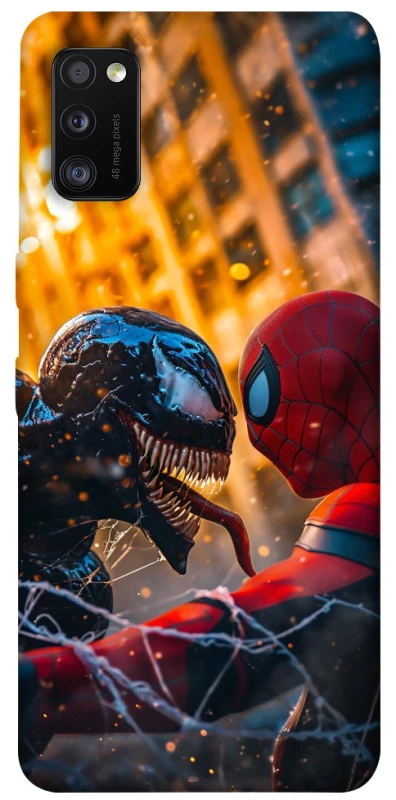 Чехол на Samsung Galaxy A41 Venom vs Spiderman фото 1 из 1