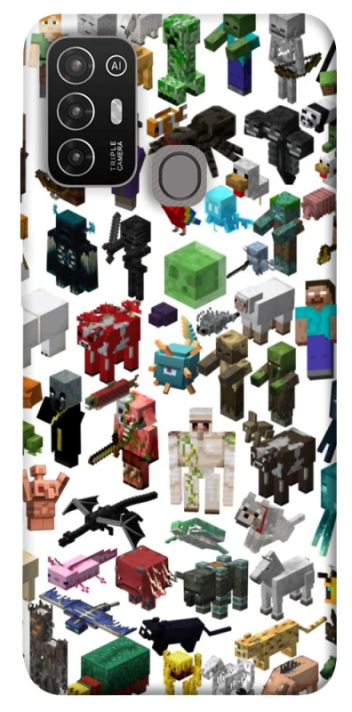 Чохол на ZTE Blade A52 Minecraft v4 фото 1 з 1