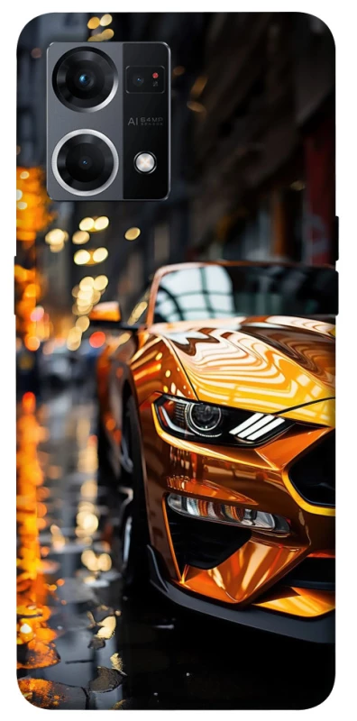 Чохол на Oppo Reno 7 4G Golden sports car фото 1 з 1