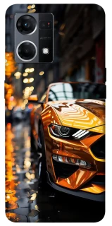 Чохол на Oppo Reno 7 4G Golden sports car фото 1 з 1