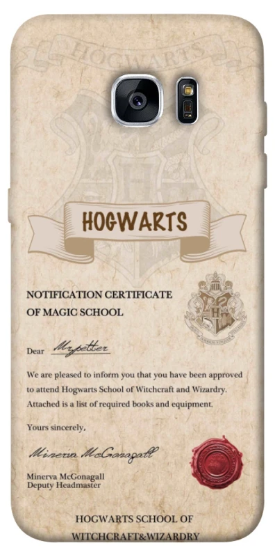 Чехол на Samsung G935F Galaxy S7 Edge The Hogwarts acceptance letter фото 1 из 1