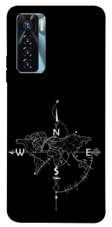 Чехол на TECNO Camon 17 Pro Travel Map фото 1 из 1