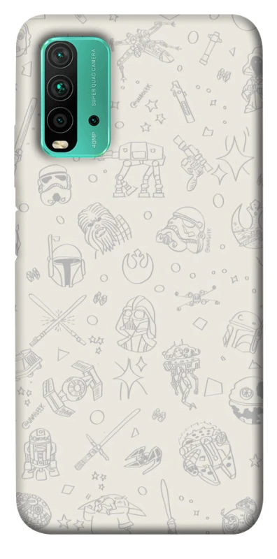 Чохол на Xiaomi Redmi Note 9 4G / Redmi 9 Power Star Wars background ver.1 фото 1 з 1