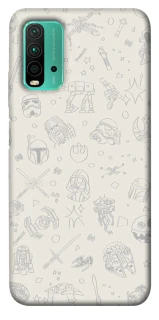 Чохол на Xiaomi Redmi Note 9 4G / Redmi 9 Power Star Wars background ver.1 фото 1 з 1