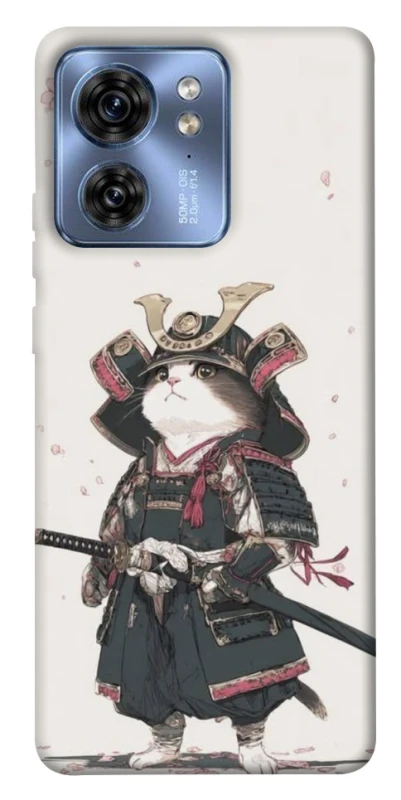 Чехол на Motorola Edge 40 Samurai Cat Warrior фото 1 из 1