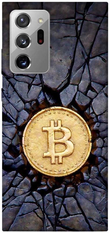 Чехол на Samsung Galaxy Note 20 Ultra Bitcoin cracks фото 1 из 1