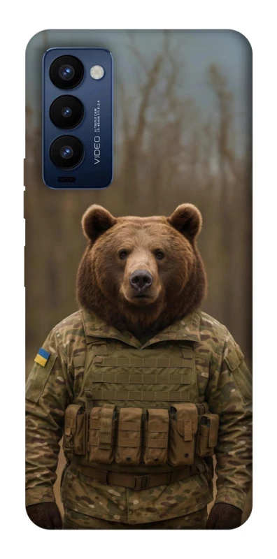 Чохол на TECNO Camon 18 Pro Ведмідь захисник фото 1 з 1
