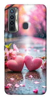 Чехол на TECNO Camon 17 Pink heart фото 1 из 1