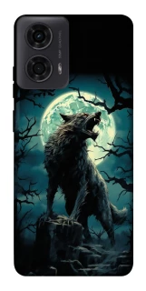 Чохол на Motorola Moto G04 Вовк під місяцем фото 1 з 1