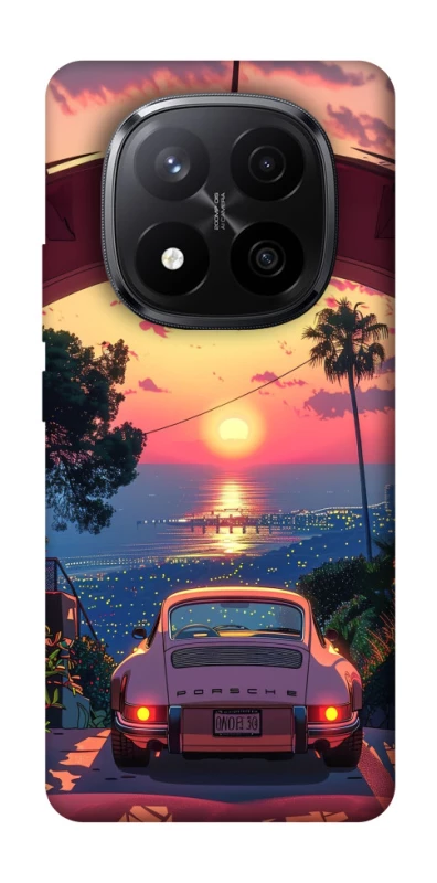 Чехол на Xiaomi Redmi Note 14 Pro+ 5G Porsche at sunset фото 1 из 1