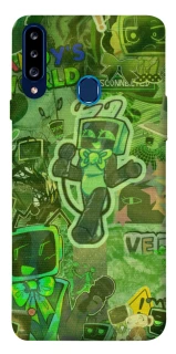 Чехол на Samsung Galaxy A20s Dandysworld tv green theme фото 1 из 1