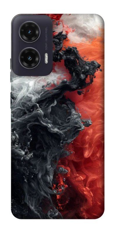 Чохол на Motorola Moto G35 Black and Red фото 1 з 1